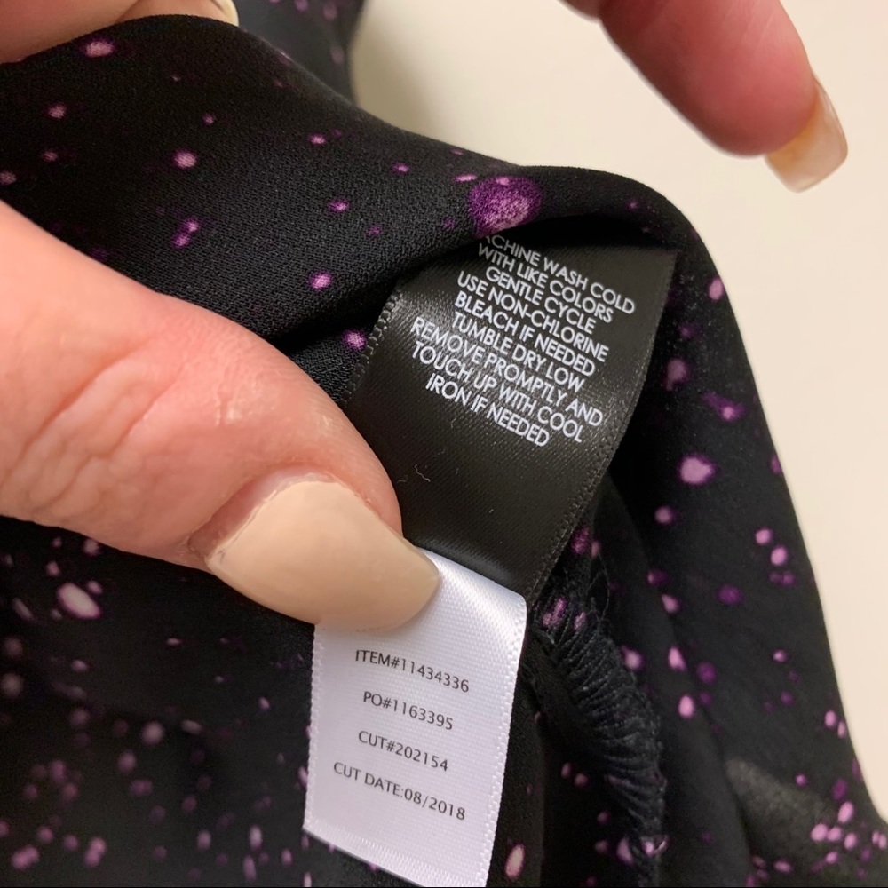 Torrid Black Galaxy Georgette Pullover Blouse - Picture 9 of 11